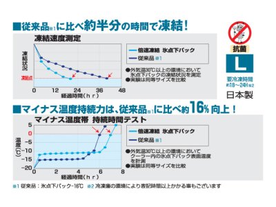 画像1: ロゴス(LOGOS)☆倍速凍結・氷点下パックL【送料590円 3980円以上送料無料】