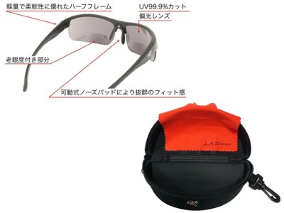 画像3: L.S.D. Designs☆バイフォーカルネオ（By Foecal Neo） 老眼度付き偏光サングラス【全国一律送料無料】