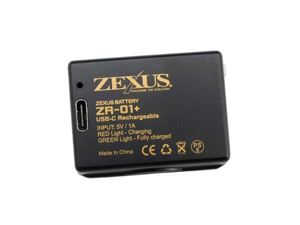 画像1: 冨士灯器☆ZEXUS専用電池 ZR-01+ （1000mAh）【メール便だと送料220円】 (1)