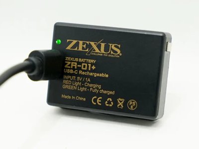 画像2: 冨士灯器☆ZEXUS専用電池 ZR-01+ （1000mAh）【メール便だと送料220円】