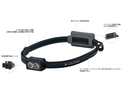 画像1: レッドレンザー(LED LENSER)☆LEDヘッドライト NEO3 Black/Gray【全国一律送料無料】