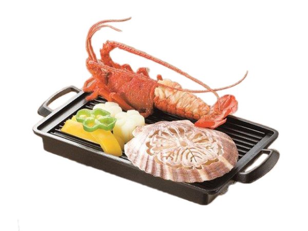 画像5: Gaobabu☆油受け付きグリルプレート角（大）（アルミ製3層フッ素加工）　※ 日本製 (5)