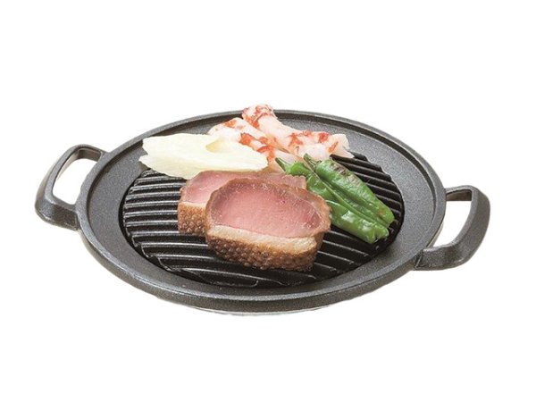 画像5: Gaobabu☆油受け付きグリルプレート丸(小)(アルミ製3層フッ素加工) ※ 日本製 (5)