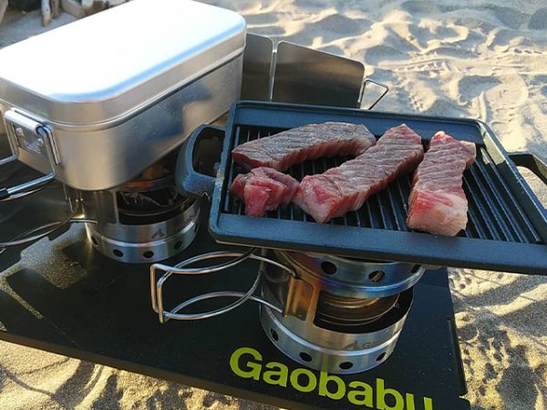 画像7: Gaobabu☆油受け付きグリルプレート角（小）（アルミ製3層フッ素加工）　※ 日本製 (7)