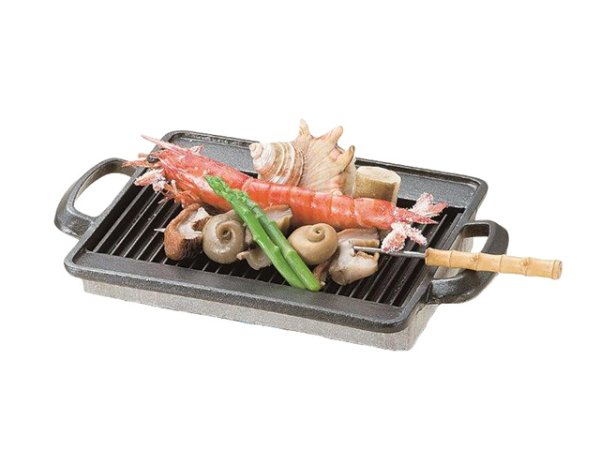 画像6: Gaobabu☆油受け付きグリルプレート角（小）（アルミ製3層フッ素加工）　※ 日本製 (6)