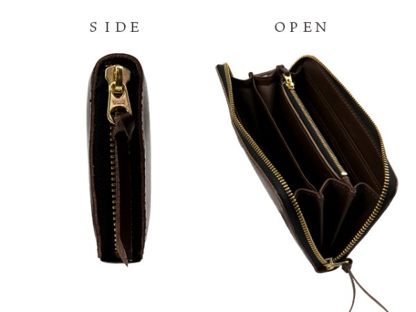 画像7: ガオバブ(Gaobabu)☆Gaobabu栃木レザー高級長財布 ※日本製 (7)