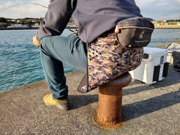 画像10: ガオバブ(Gaobabu)☆トレッキングヒップガードG-β(ハトメ穴付き)(カモフラ)※収納袋付き【同梱発送不可】 (10)