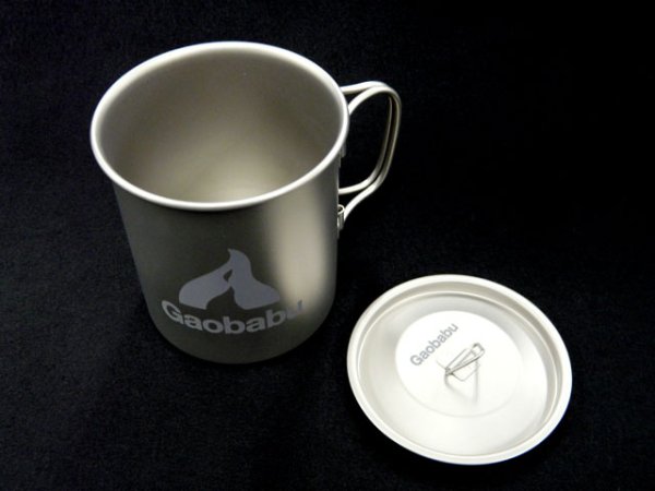画像8: ガオバブ(Gaobabu)☆Gaobabuチタンマグカップ 400ml フタ・メッシュ袋付 (8)