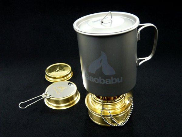 画像9: ガオバブ(Gaobabu)☆Gaobabuチタンマグカップ 400ml フタ・メッシュ袋付 (9)