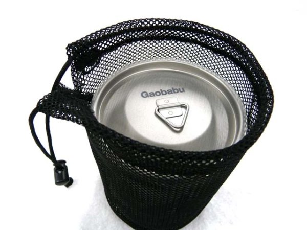 画像3: ガオバブ(Gaobabu)☆Gaobabuチタンマグカップ 400ml用メッシュ袋 (3)