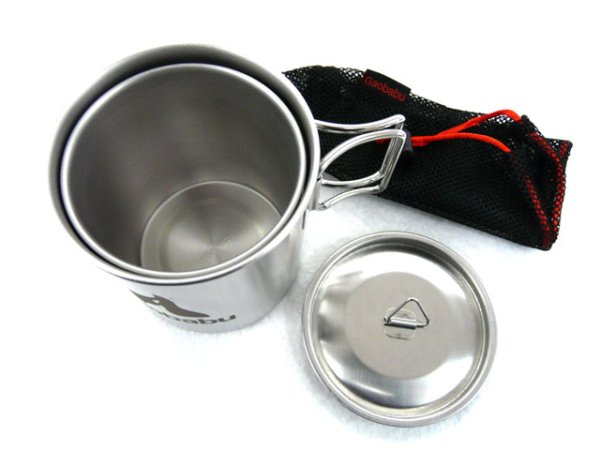 画像2: ガオバブ(Gaobabu)☆Gaobabuステンマグカップ 300ml&400mlのセット(フタ・メッシュ袋付) (2)