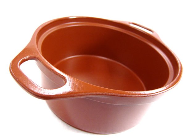 画像3: ガオバブ(Gaobabu)☆Gaobabuおそとでアヒージョ 両手鍋12cm(メッシュ袋付) 茶 (3)