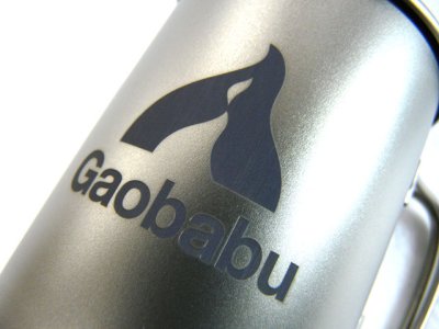 画像3: ガオバブ(Gaobabu)☆Gaobabuチタンマグカップ 300ml＆400mlのセット（フタ・メッシュ袋付）【全国一律送料無料】