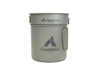 画像2: ガオバブ(Gaobabu)☆GaobabuチタンクッカーSOLOセット1100 (厚手メッシュ収納袋付き)【全国一律送料無料】