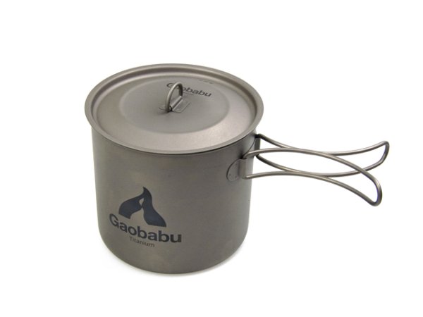 画像3: 【期間限定30％OFFキャンペーン中！】ガオバブ(Gaobabu)☆GaobabuチタンポットSOLO1100（フタ・厚手メッシュ袋付き） (3)
