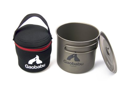 画像1: 【期間限定30％OFFキャンペーン中！】ガオバブ(Gaobabu)☆GaobabuチタンポットSOLO1100（フタ・厚手メッシュ袋付き）