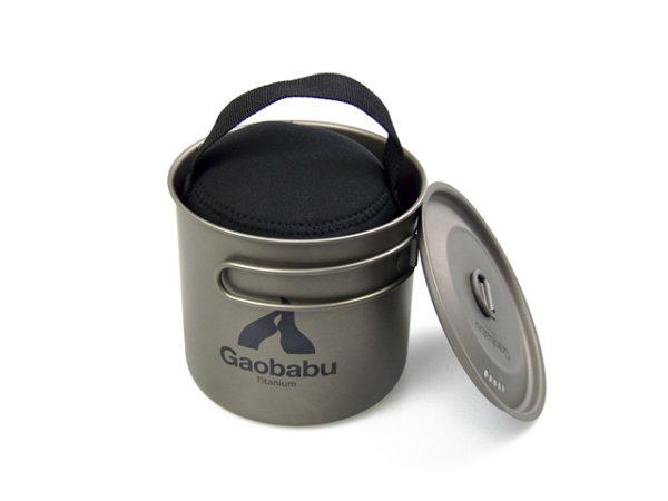 画像9: 【期間限定30％OFFキャンペーン中！】ガオバブ(Gaobabu)☆GaobabuチタンポットSOLO1100（フタ・厚手メッシュ袋付き） (9)