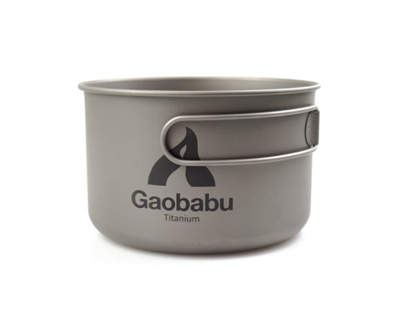 画像4: 【期間限定30％OFFキャンペーン中！】ガオバブ(Gaobabu)☆チタンポットSOLO　1300（フタ・厚手メッシュ袋付き） (4)