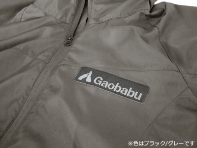 画像3: ガオバブ(Gaobabu)☆Gaobabuロゴ刺繍ワッペン（横型） ブラック/ベージュ ※日本製【メール便だと送料220円】