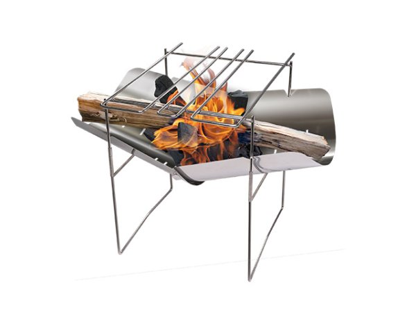 画像2: ガオバブ(Gaobabu)☆GaobabuコンパクトA4焚き火台（脚付き焼き網付き） (2)