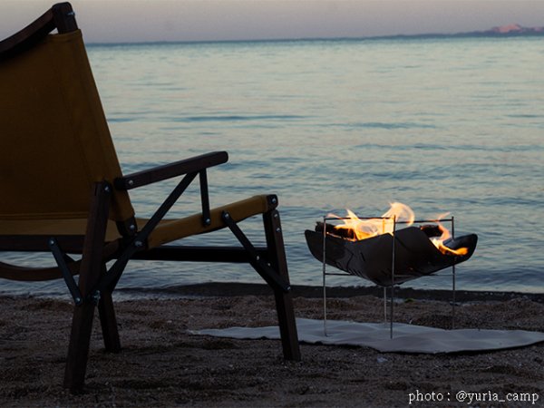 画像5: ガオバブ(Gaobabu)☆GaobabuコンパクトA4焚き火台（脚付き焼き網付き） (5)