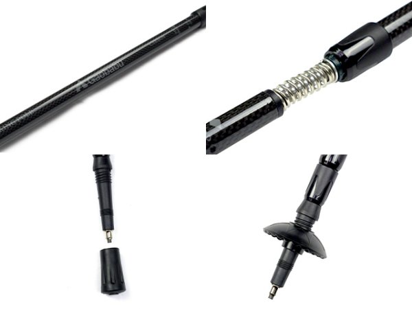 画像3: ガオバブ(Gaobabu)☆Gaobabu超軽量カーボン製トレッキングポール2本セット（半面メッシュタイプの収納袋付き） (3)