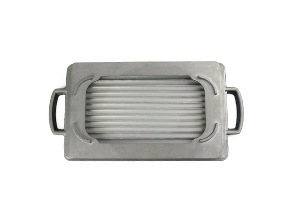 画像3: Gaobabu☆油受け付きグリルプレート角（大）（アルミ製3層フッ素加工）　※ 日本製 (3)