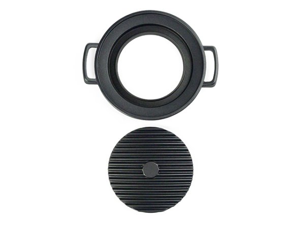 画像2: Gaobabu☆油受け付きグリルプレート丸(小)(アルミ製3層フッ素加工) ※ 日本製 (2)