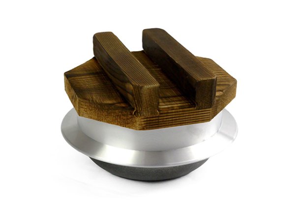 画像1: Gaobabu☆ミニ釜飯（0.7合）木蓋付（アルミ製3層フッ素加工）　※ 日本製 (1)