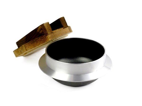 画像2: Gaobabu☆ミニ釜飯（0.7合）木蓋付（アルミ製3層フッ素加工）　※ 日本製 (2)