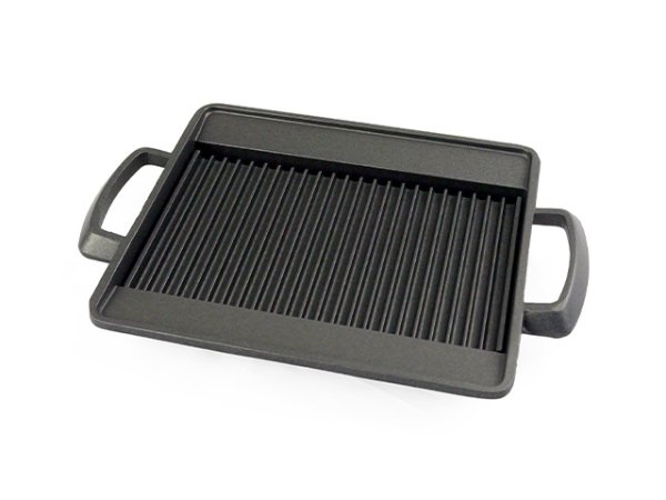 画像2: Gaobabu☆油受け付きグリルプレート角（小）（アルミ製3層フッ素加工）　※ 日本製 (2)