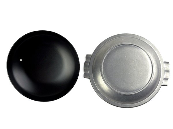 画像3: Gaobabu☆アルミ陶板プレート(丸)16cm黒金(アルミ製3層フッ素加工) ※ 日本製 (3)