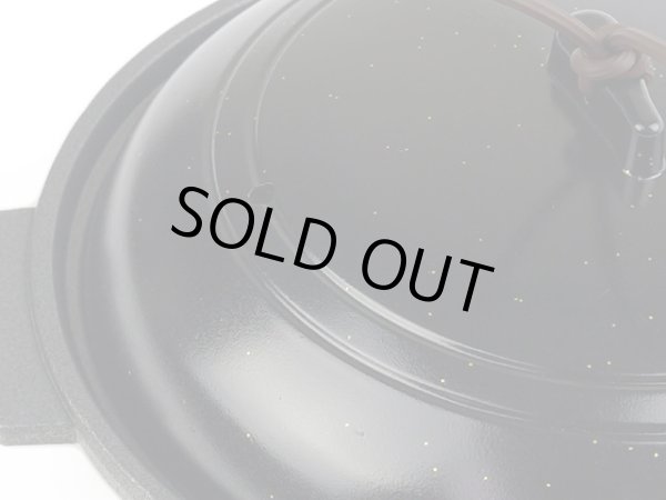 画像3: Gaobabu☆アルミ陶板プレート（丸）18cm黒金（アルミ製3層フッ素加工）　※ 日本製 (3)