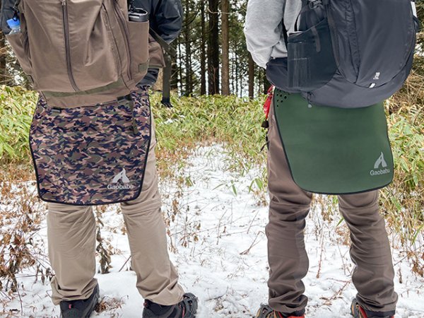 画像5: ガオバブ(Gaobabu)☆トレッキングヒップガードG-β(ハトメ穴付き)(オリーブ)※収納袋付き【同梱発送不可】 (5)