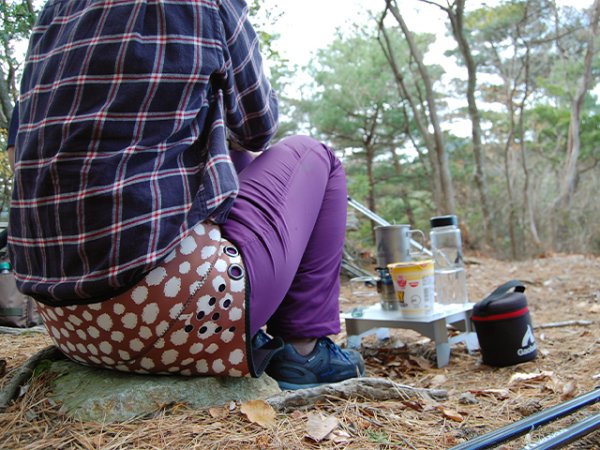 画像6: ガオバブ(Gaobabu)☆GaobabuトレッキングヒップガードG-η(ジーイータ)ラウンドタイプ　（カモフラ）※収納袋付き【同梱発送不可】 (6)