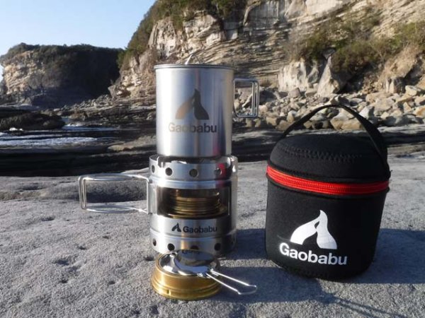 画像12: ガオバブ(Gaobabu)☆Gaobabuキャリボ ステンマグ+アルコールバーナーセット GSET-10 (12)