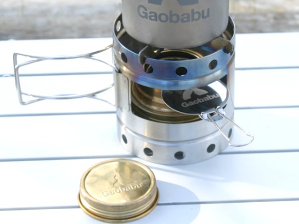 画像13: ガオバブ(Gaobabu)☆Gaobabuキャリボ ステンマグ+アルコールバーナーセット GSET-10 (13)