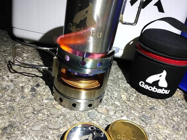 画像14: ガオバブ(Gaobabu)☆Gaobabuキャリボ ステンマグ+アルコールバーナーセット GSET-10 (14)