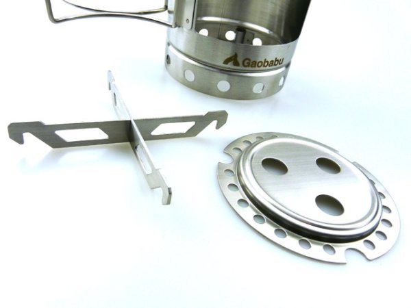 画像6: ガオバブ(Gaobabu)☆Gaobabuキャリボ ステンマグ+アルコールバーナーセット GSET-10 (6)