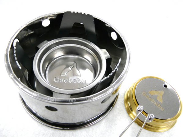 画像3: ガオバブ(Gaobabu)☆Gaobabuオリジナル 固形燃料クッキングセット(鍋2個＋フライパン含むお得11点セット) GSET-13 (3)