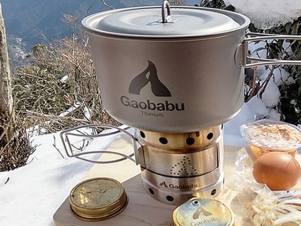 画像9: 【期間限定30%OFFキャンペーン中!】ガオバブ(Gaobabu)☆GaobabuチタンポットSOLO 800と1300のセット(フタ・厚手メッシュ袋付き) GSET-23 (9)