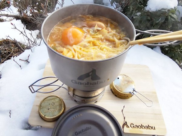 画像10: 【期間限定30%OFFキャンペーン中!】ガオバブ(Gaobabu)☆GaobabuチタンポットSOLO 800と1300のセット(フタ・厚手メッシュ袋付き) GSET-23 (10)