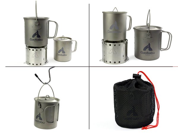 画像3: ガオバブ(Gaobabu)☆Gaobabuオールインワンチタンポットセット GOCP-01 (3)