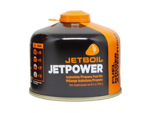 画像1: ジェットボイル☆ジェットパワー 230G(JETBOIL専用ガスカートリッジ)【送料590円 3980円以上送料無料】 (1)