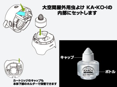 画像3: 住友化学☆ストロンテック(STRONTEC) 大空間屋外用虫よけ KA・KO・I 取替えカートリッジ EM-SDRTJ1【送料590円 3980円以上送料無料】