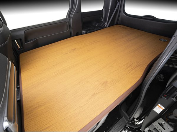 画像2: マルビーレ （MAULBEERE）☆かんたん車中泊ベッドキット 茶木目 【OA008-01-01】 中型ミニバンに最適なサイズ【お取り寄せ商品】【同梱発送不可】 (2)