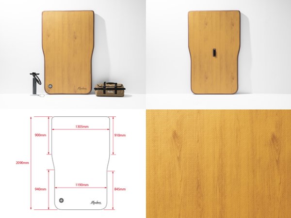 画像3: マルビーレ （MAULBEERE）☆かんたん車中泊ベッドキット 茶木目 【OA008-01-01】 中型ミニバンに最適なサイズ【お取り寄せ商品】【同梱発送不可】 (3)