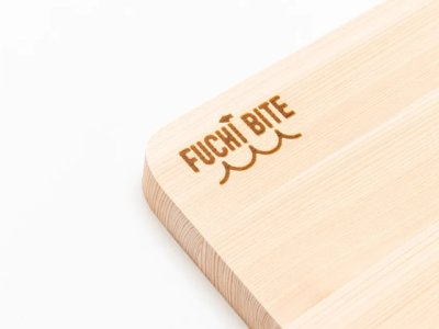 画像3: フチバイト(FUCHI BITE)☆スケール付きまな板 ヒノキ【全国一律送料無料】